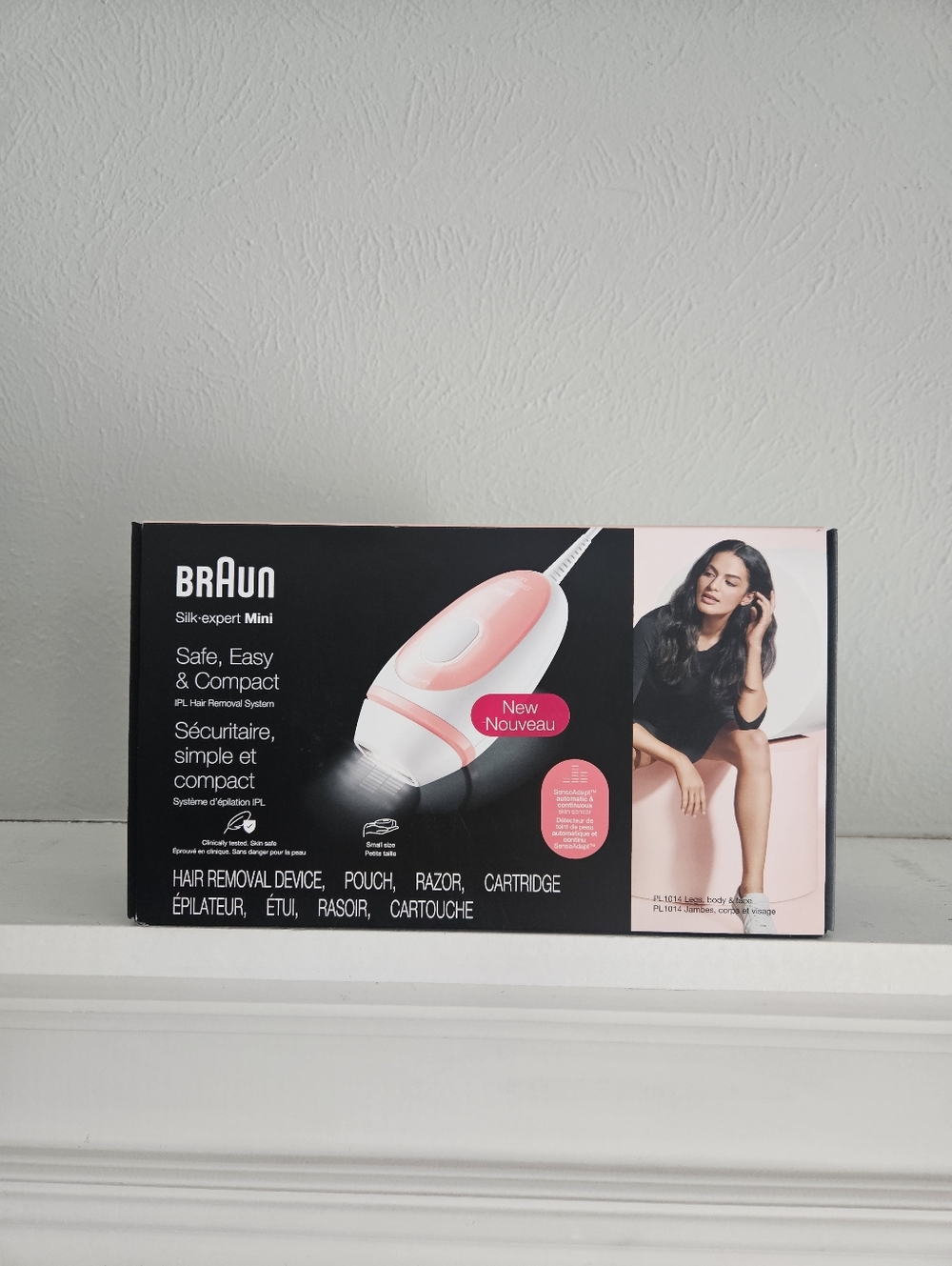 New In Sealed Box- Braun IPL PL1014 At Home Laser Hair Removal Device- Pink